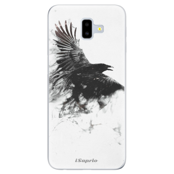 Odolné silikonové pouzdro iSaprio - Dark Bird 01 na mobil Samsung Galaxy J6 Plus (Odolný silikonový kryt, obal, pouzdro iSaprio s motivem Dark Bird 01 na mobilní telefon Samsung Galaxy J6 Plus)