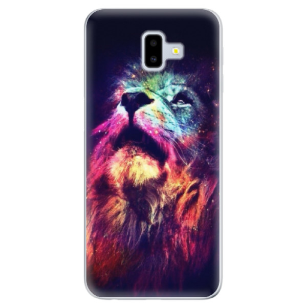 Odolné silikonové pouzdro iSaprio - Lion in Colors na mobil Samsung Galaxy J6 Plus (Odolný silikonový kryt, obal, pouzdro iSaprio s motivem Lion in Colors na mobilní telefon Samsung Galaxy J6 Plus)