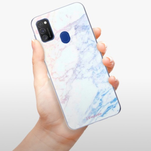 Silikonové pouzdro iSaprio - Samsung Galaxy M21 - Raibow Marble 10
