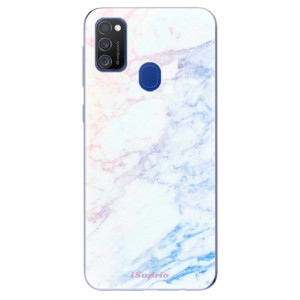 Silikonové pouzdro iSaprio - Samsung Galaxy M21 - Raibow Marble 10