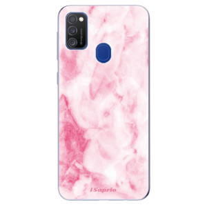 Silikonové pouzdro iSaprio - Samsung Galaxy M21 - RoseMarble 16