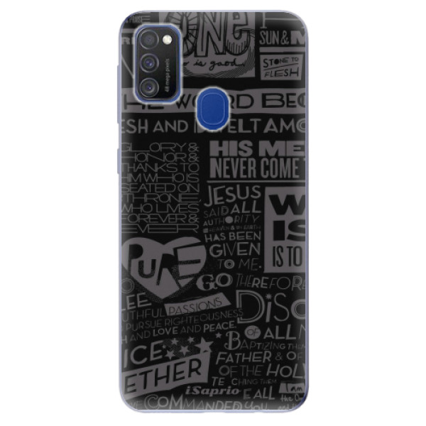 Odolné silikonové pouzdro iSaprio - Text 01 - Samsung Galaxy M21