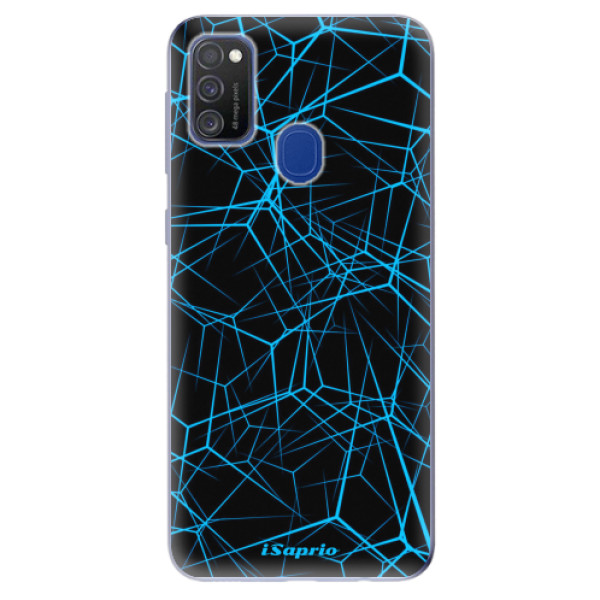 Odolné silikonové pouzdro iSaprio - Abstract Outlines 12 na mobil Samsung Galaxy M21 (Silikonový odolný kryt, obal, pouzdro iSaprio - Abstract Outlines 12 na mobilní telefon Samsung Galaxy M21)