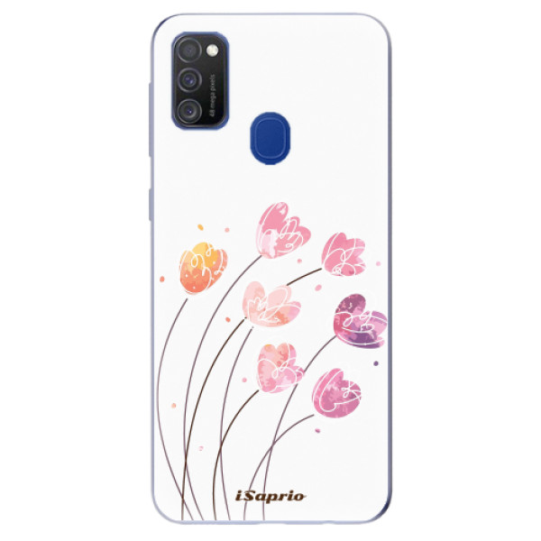 Odolné silikonové pouzdro iSaprio - Flowers 14 na mobil Samsung Galaxy M21 (Silikonový odolný kryt, obal, pouzdro iSaprio - Flowers 14 na mobilní telefon Samsung Galaxy M21)