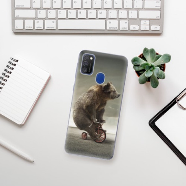 Silikonové pouzdro iSaprio - Samsung Galaxy M21 - Bear 01