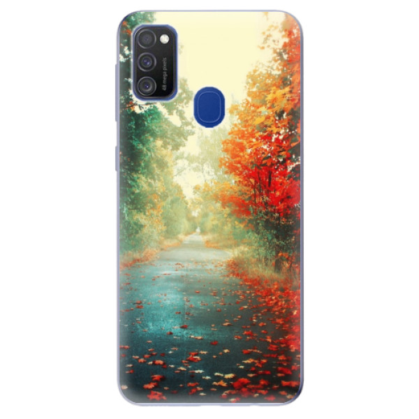 Odolné silikonové pouzdro iSaprio - Autumn 03 na mobil Samsung Galaxy M21 (Silikonový odolný kryt, obal, pouzdro iSaprio - Autumn 03 na mobilní telefon Samsung Galaxy M21)