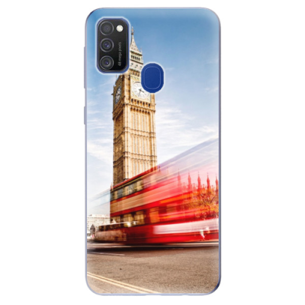 Odolné silikonové pouzdro iSaprio - London 01 na mobil Samsung Galaxy M21 (Silikonový odolný kryt, obal, pouzdro iSaprio - London 01 na mobilní telefon Samsung Galaxy M21)
