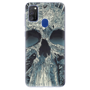 Silikonové pouzdro iSaprio - Samsung Galaxy M21 - Abstract Skull