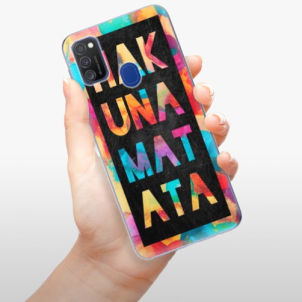 Silikonové pouzdro iSaprio - Samsung Galaxy M21 - Hakuna Matata 01
