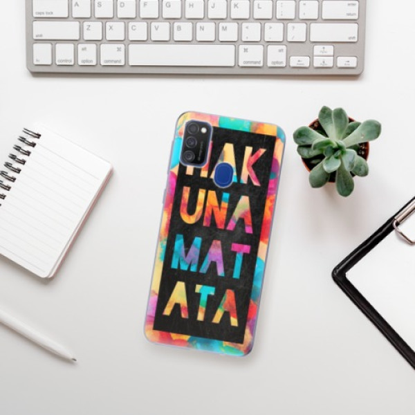 Silikonové pouzdro iSaprio - Samsung Galaxy M21 - Hakuna Matata 01