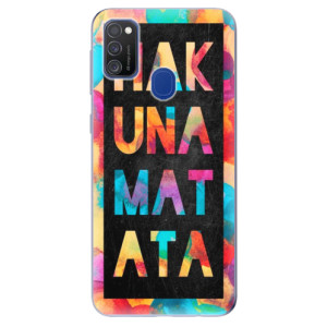 Silikonové pouzdro iSaprio - Samsung Galaxy M21 - Hakuna Matata 01