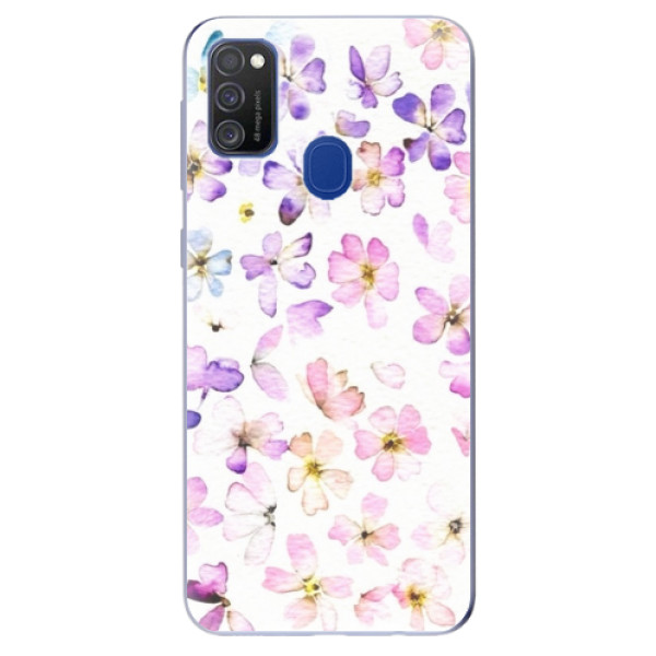 Odolné silikonové pouzdro iSaprio - Wildflowers na mobil Samsung Galaxy M21 (Silikonový odolný kryt, obal, pouzdro iSaprio - Wildflowers na mobilní telefon Samsung Galaxy M21)