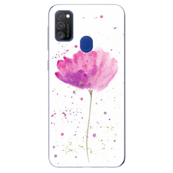 Odolné silikonové pouzdro iSaprio - Poppies na mobil Samsung Galaxy M21 (Silikonový odolný kryt, obal, pouzdro iSaprio - Poppies na mobilní telefon Samsung Galaxy M21)