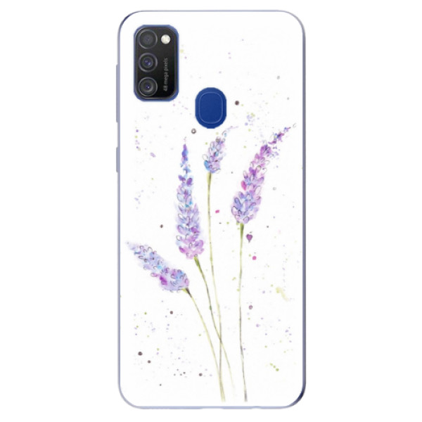 Odolné silikonové pouzdro iSaprio - Lavender na mobil Samsung Galaxy M21 (Silikonový odolný kryt, obal, pouzdro iSaprio - Lavender na mobilní telefon Samsung Galaxy M21)