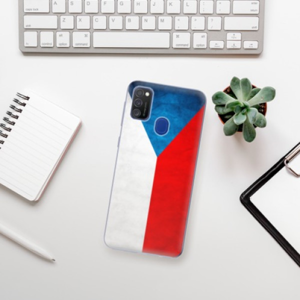 Silikonové pouzdro iSaprio - Samsung Galaxy M21 - Czech Flag