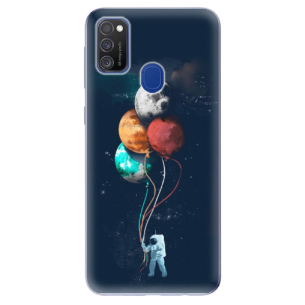Odolné silikonové pouzdro iSaprio - Balloons 02 - Samsung Galaxy M21