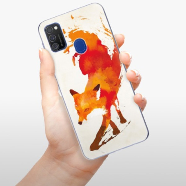 Silikonové pouzdro iSaprio - Samsung Galaxy M21 - Fast Fox