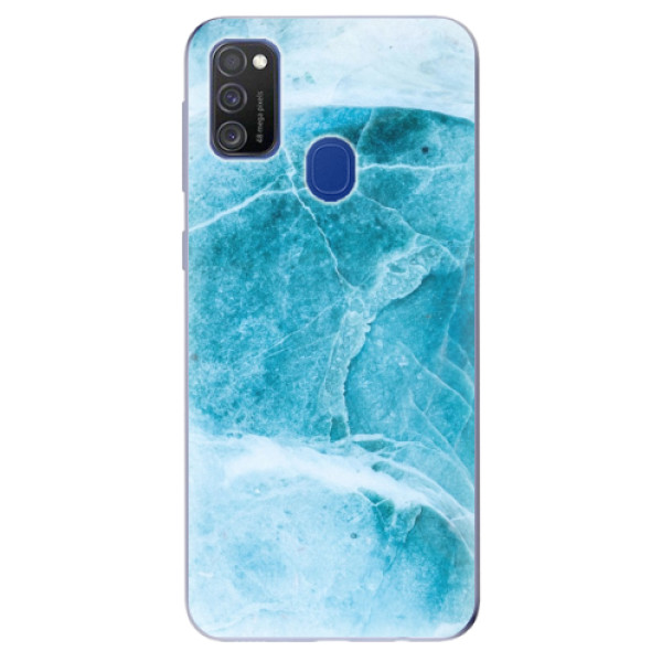 Odolné silikonové pouzdro iSaprio - Blue Marble na mobil Samsung Galaxy M21 (Silikonový odolný kryt, obal, pouzdro iSaprio - Blue Marble na mobilní telefon Samsung Galaxy M21)
