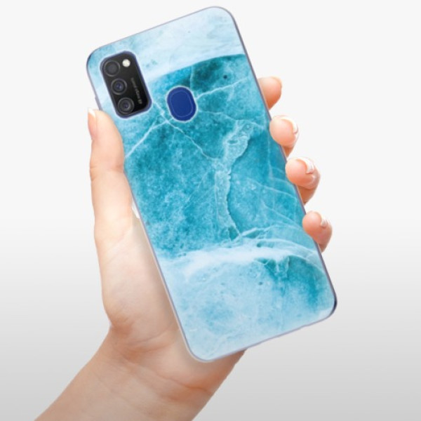 Silikonové pouzdro iSaprio - Samsung Galaxy M21 - Blue Marble
