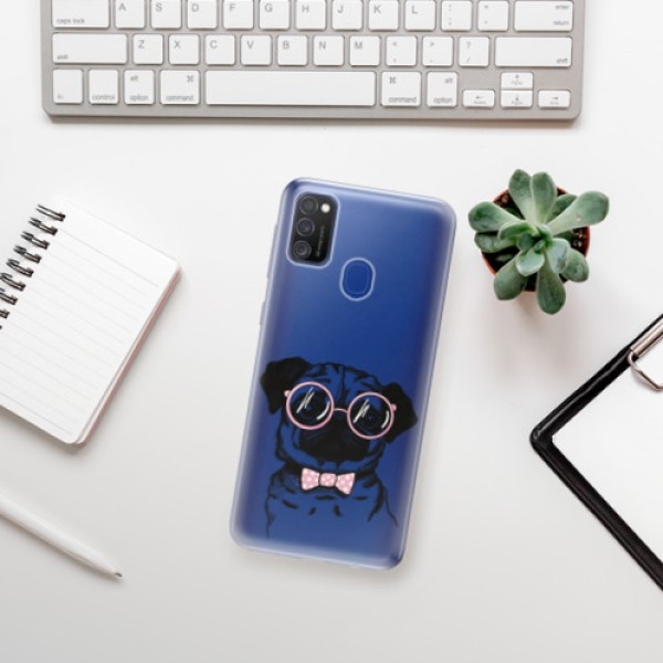 Silikonové pouzdro iSaprio - Samsung Galaxy M21 - The Pug