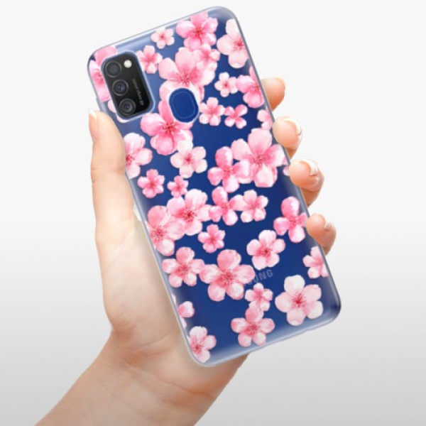 Silikonové pouzdro iSaprio - Samsung Galaxy M21 - Flower Pattern 05