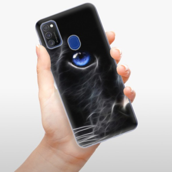 Silikonové pouzdro iSaprio - Samsung Galaxy M21 - Black Puma