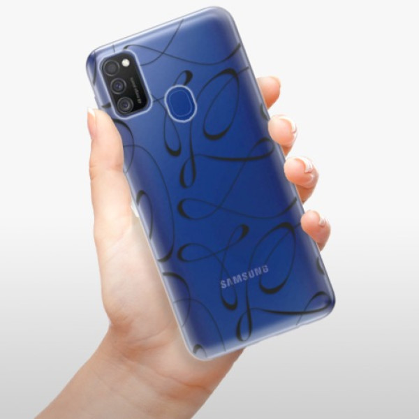Silikonové pouzdro iSaprio - Samsung Galaxy M21 - Fancy black