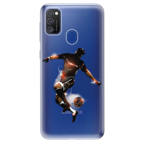 Odolné silikonové pouzdro iSaprio - Fotball 01 na mobil Samsung Galaxy M21 (Silikonový odolný kryt, obal, pouzdro iSaprio - Fotball 01 na mobilní telefon Samsung Galaxy M21)