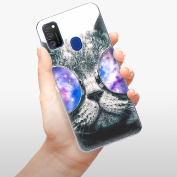 Silikonové pouzdro iSaprio - Samsung Galaxy M21 - Galaxy Cat