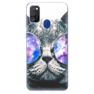 Silikonové pouzdro iSaprio - Samsung Galaxy M21 - Galaxy Cat