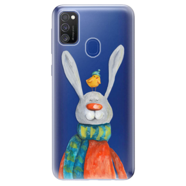 Odolné silikonové pouzdro iSaprio - Rabbit And Bird - Samsung Galaxy M21