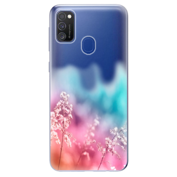 Odolné silikonové pouzdro iSaprio - Rainbow Grass na mobil Samsung Galaxy M21 (Silikonový odolný kryt, obal, pouzdro iSaprio - Rainbow Grass na mobilní telefon Samsung Galaxy M21)
