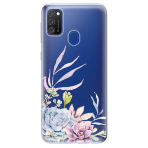 Silikonové pouzdro iSaprio - Samsung Galaxy M21 - Succulent 01