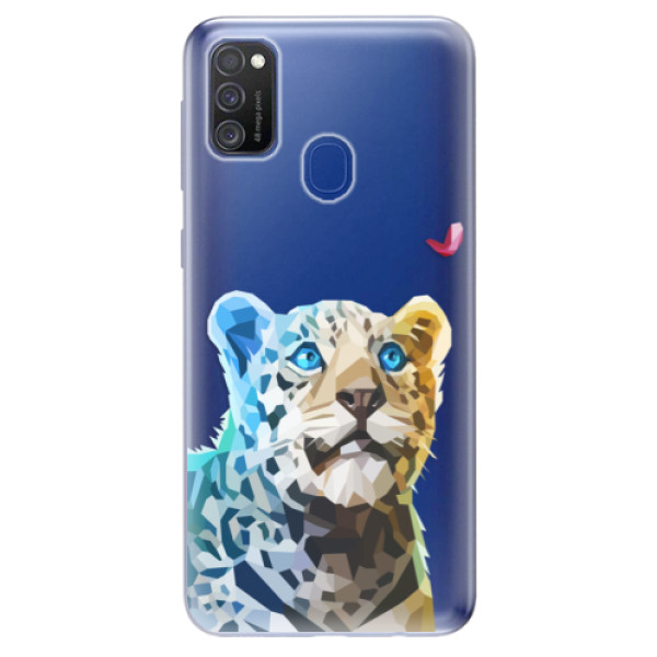 Odolné silikonové pouzdro iSaprio - Leopard With Butterfly - Samsung Galaxy M21