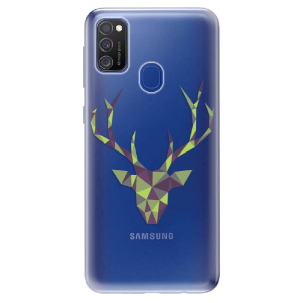Odolné silikonové pouzdro iSaprio - Deer Green - Samsung Galaxy M21