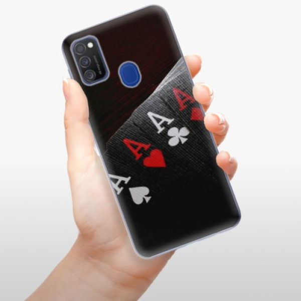 Silikonové pouzdro iSaprio - Samsung Galaxy M21 - Poker