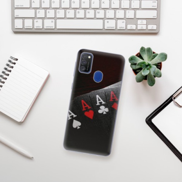 Silikonové pouzdro iSaprio - Samsung Galaxy M21 - Poker