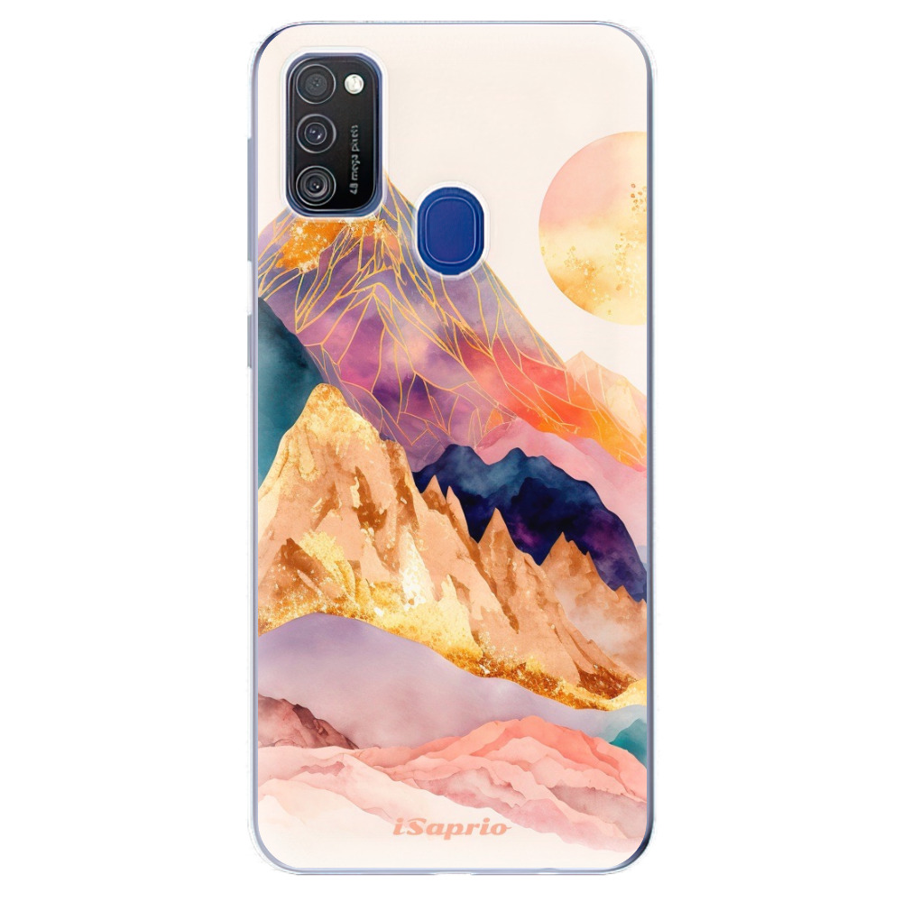 Odolné silikonové pouzdro iSaprio - Abstract Mountains - Samsung Galaxy M21
