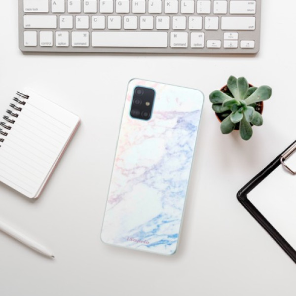 Silikonové pouzdro iSaprio - Samsung Galaxy A51 - Raibow Marble 10