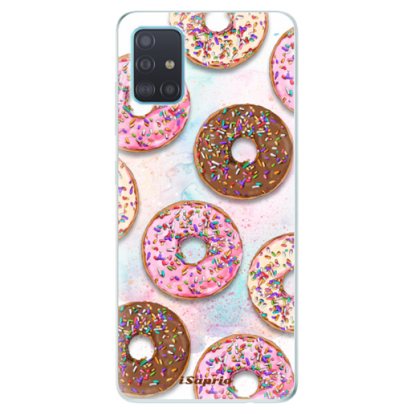 Odolné silikonové pouzdro iSaprio - Donuts 11 na mobil Samsung Galaxy A51 (Silikonový odolný kryt, obal, pouzdro iSaprio - Donuts 11 na mobilní telefon Samsung Galaxy A51)