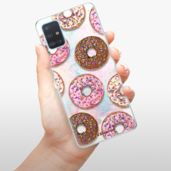 Silikonové pouzdro iSaprio - Samsung Galaxy A51 - Donuts 11