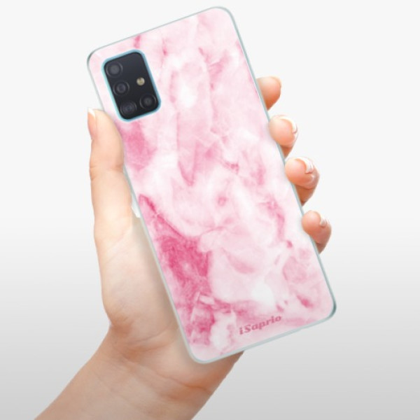 Silikonové pouzdro iSaprio - Samsung Galaxy A51 - RoseMarble 16
