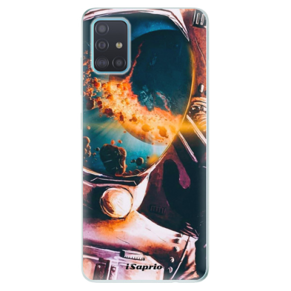 Odolné silikonové pouzdro iSaprio - Astronaut 01 na mobil Samsung Galaxy A51 (Silikonový odolný kryt, obal, pouzdro iSaprio - Astronaut 01 na mobilní telefon Samsung Galaxy A51)