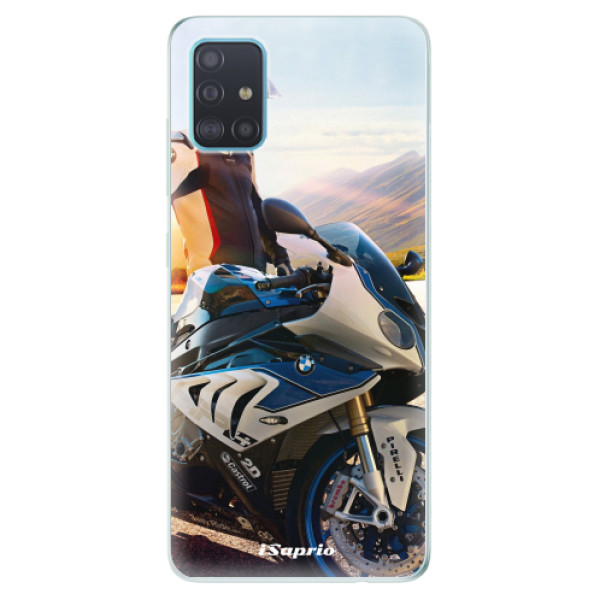 Odolné silikonové pouzdro iSaprio - Motorcycle 10 - Samsung Galaxy A51