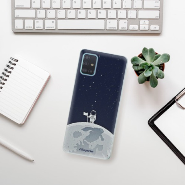 Silikonové pouzdro iSaprio - Samsung Galaxy A51 - On The Moon 10