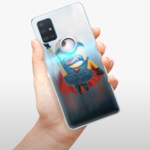 Silikonové pouzdro iSaprio - Samsung Galaxy A51 - Mimons Superman 02