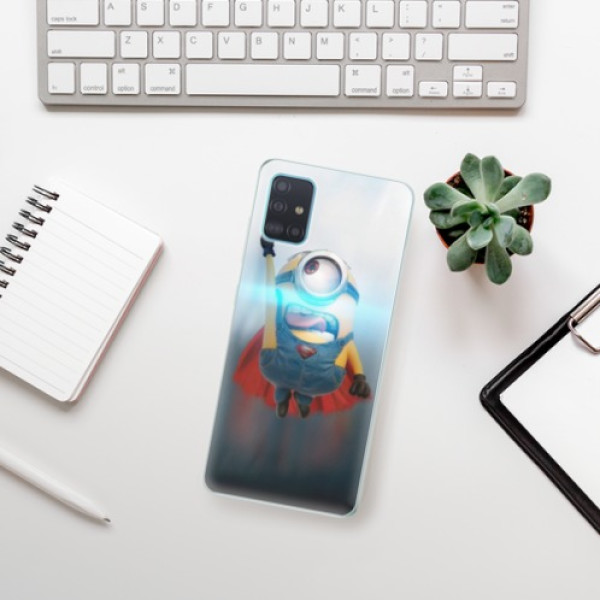 Silikonové pouzdro iSaprio - Samsung Galaxy A51 - Mimons Superman 02