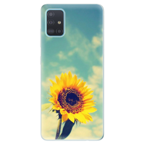 Odolné silikonové pouzdro iSaprio - Sunflower 01 na mobil Samsung Galaxy A51 (Silikonový odolný kryt, obal, pouzdro iSaprio - Sunflower 01 na mobilní telefon Samsung Galaxy A51)