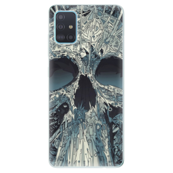 Odolné silikonové pouzdro iSaprio - Abstract Skull na mobil Samsung Galaxy A51 (Silikonový odolný kryt, obal, pouzdro iSaprio - Abstract Skull na mobilní telefon Samsung Galaxy A51)