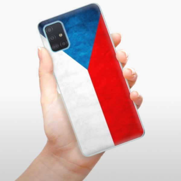 Silikonové pouzdro iSaprio - Samsung Galaxy A51 - Czech Flag